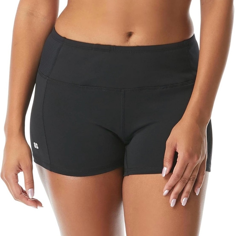 NWT Beach House Chandra Women’s Black Workout Swim Shorts Quick Drying SZ 8